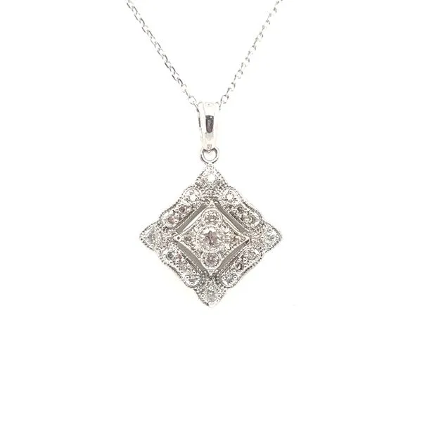 Vintage Inspired Diamond Pendant Mitchell's Jewelry Norman, OK