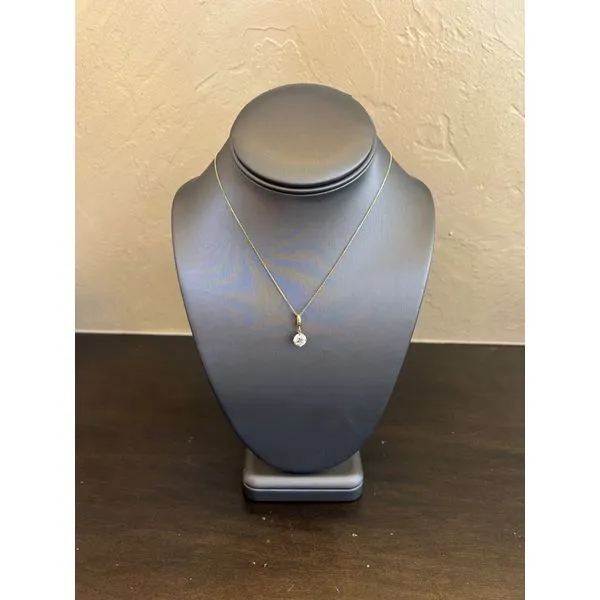 Diamond Solitaire Pendant Mitchell's Jewelry Norman, OK