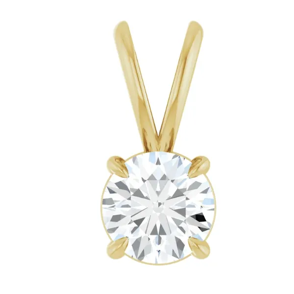 Diamond Solitaire Pendant Mitchell's Jewelry Norman, OK