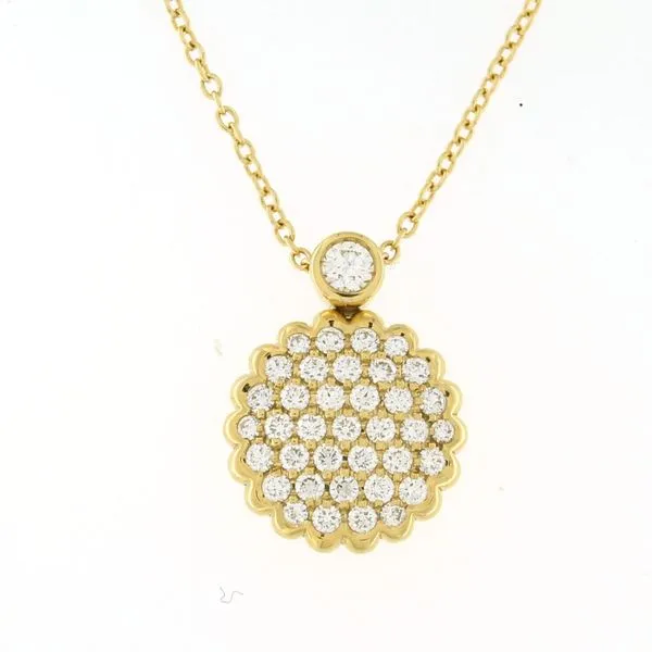 Yellow Gold Diamond Pendant by Pierro Milano Mitchell's Jewelry Norman, OK