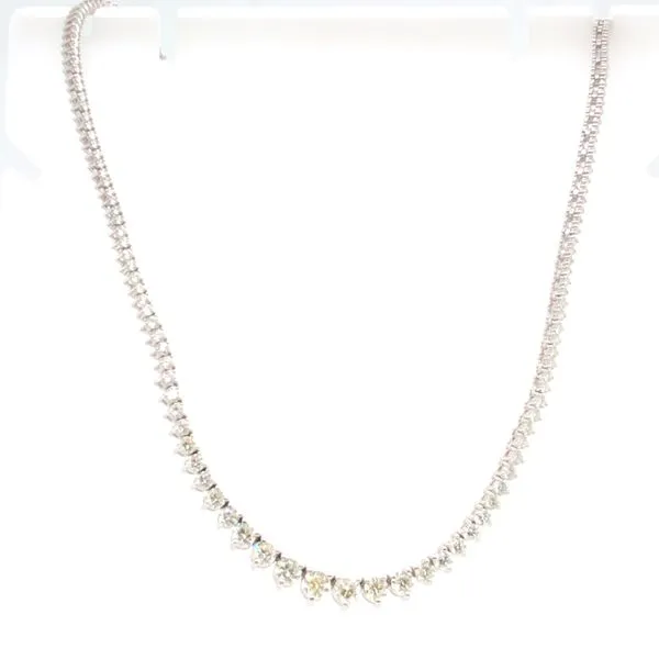 Diamond Collar Necklace in White Gold Mitchell's Jewelry Norman, OK