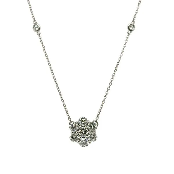 Diamond Flower Necklace Mitchell's Jewelry Norman, OK
