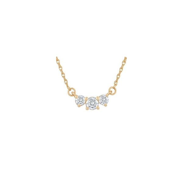 Three-Stone Diamond Necklace Mitchell's Jewelry Norman, OK