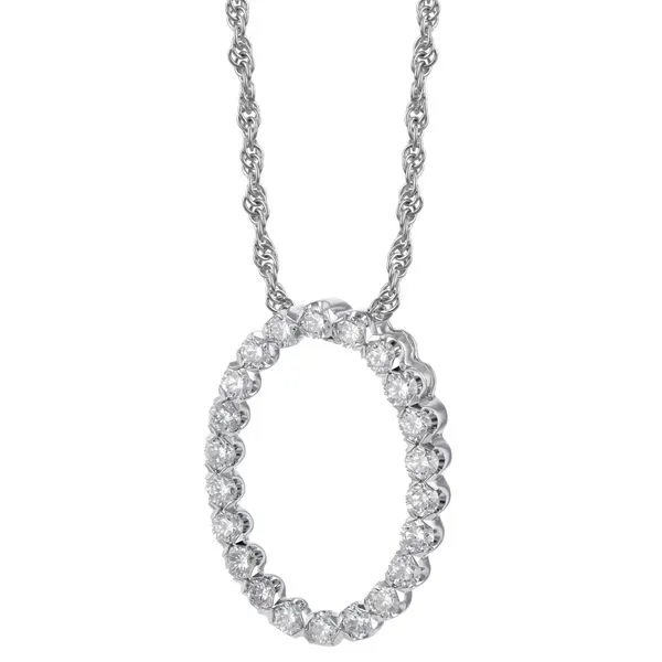 Oval Diamond Necklace Mitchell's Jewelry Norman, OK