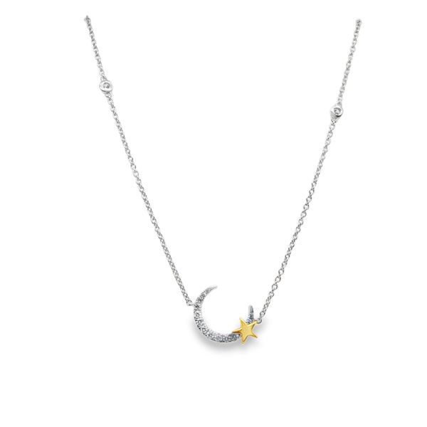 Diamond Moon Star Necklace Mitchell's Jewelry Norman, OK
