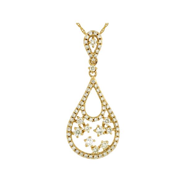 Diamond Pear Drop Necklace Mitchell's Jewelry Norman, OK