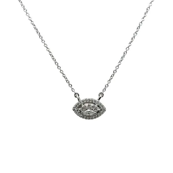 White Gold Diamond Necklace Mitchell's Jewelry Norman, OK
