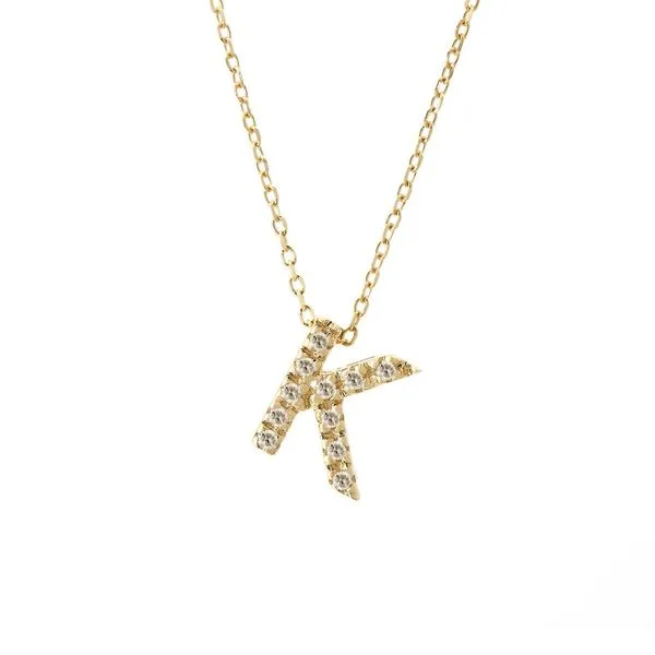 Letter K Diamond Necklace Mitchell's Jewelry Norman, OK