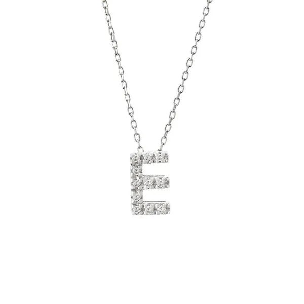 Letter E Diamond Necklace Mitchell's Jewelry Norman, OK