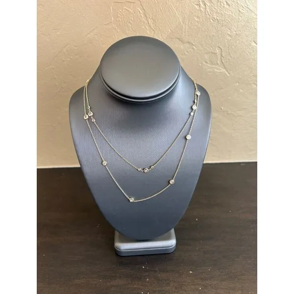 Diamond Layered Station Necklace Mitchell's Jewelry Norman, OK