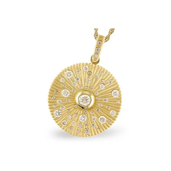 Diamond Sunburst Pendant Mitchell's Jewelry Norman, OK