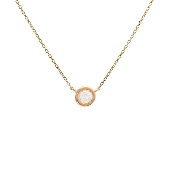 Diamond Solitaire Necklace Mitchell's Jewelry Norman, OK