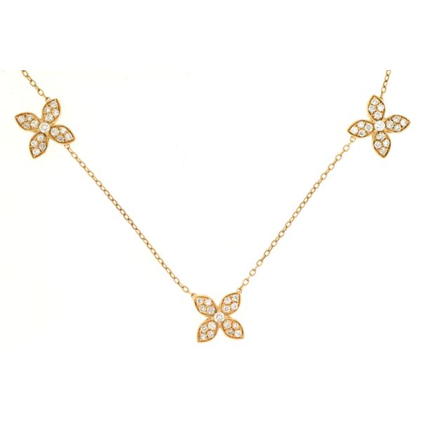 Diamond Flower Station Necklace Mitchell's Jewelry Norman, OK