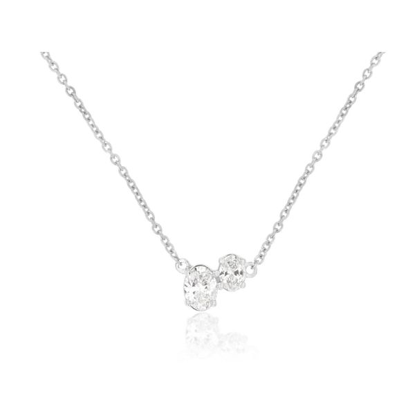 Oval Diamond Necklace Mitchell's Jewelry Norman, OK