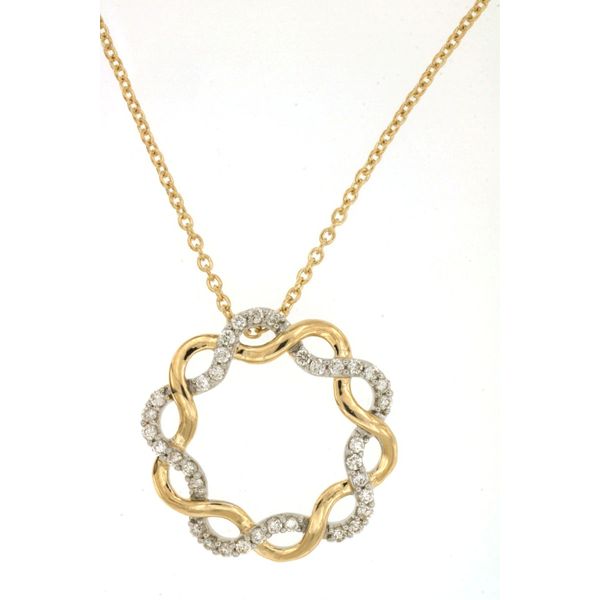 Diamond Intertwined Circle Necklace Mitchell's Jewelry Norman, OK