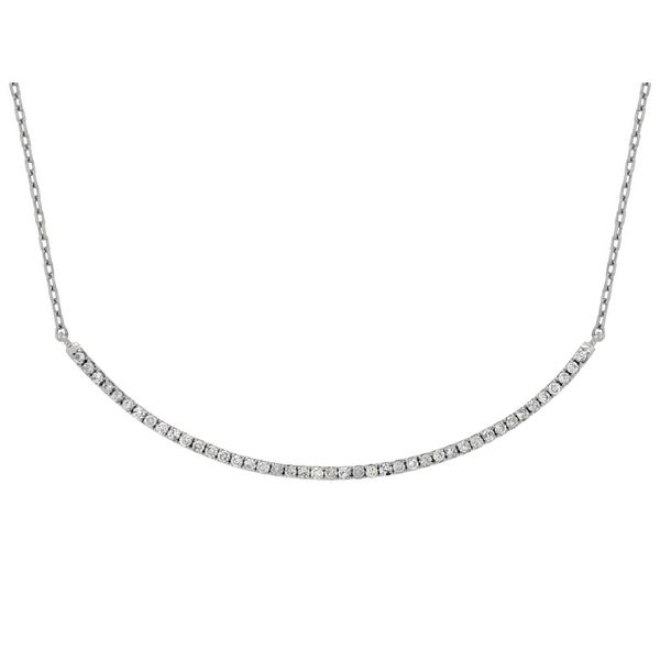 Diamond Curved Bar Necklace Mitchell's Jewelry Norman, OK