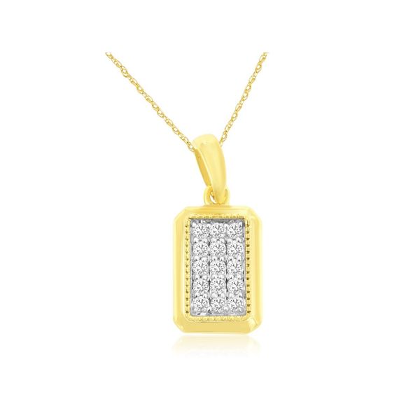 Diamond Cluster Necklace Mitchell's Jewelry Norman, OK