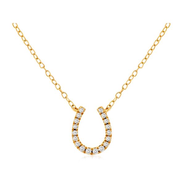 Diamond Horseshoe Necklace Mitchell's Jewelry Norman, OK