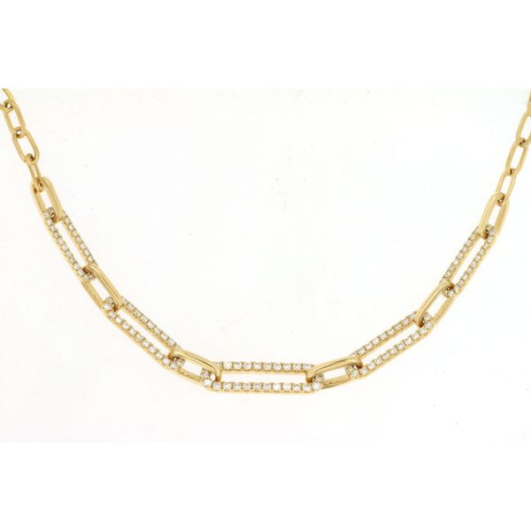 Diamond Paperclip Necklace Mitchell's Jewelry Norman, OK