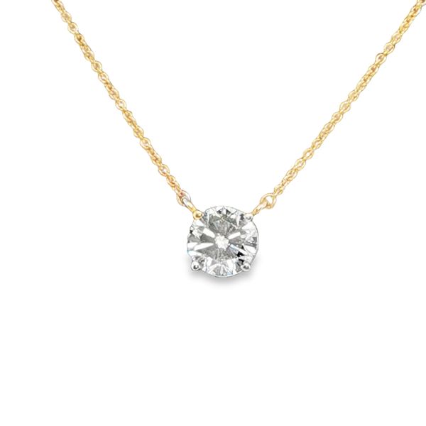 Diamond Solitaire Necklace Mitchell's Jewelry Norman, OK
