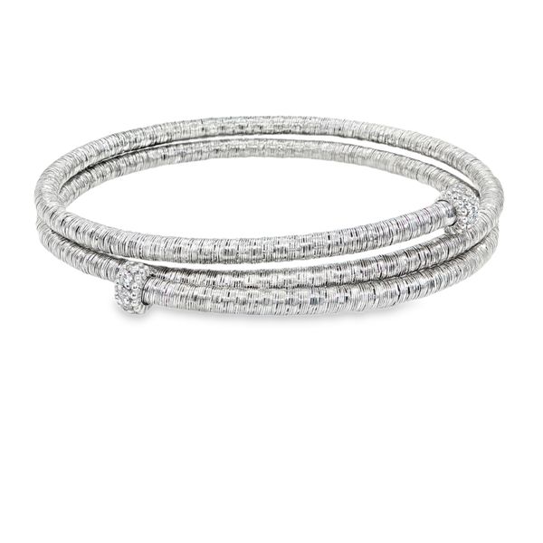 White Gold Diamond Wrap Bracelet by Piero Milano Mitchell's Jewelry Norman, OK
