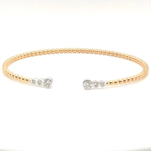 Two Toned Diamond Bangle Bracelet by Heera Moti Mitchell's Jewelry Norman, OK