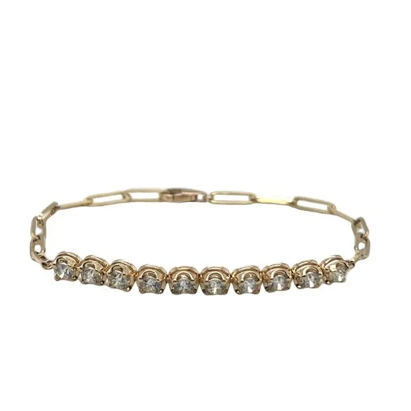 Paperclip Diamond Bracelet Mitchell's Jewelry Norman, OK