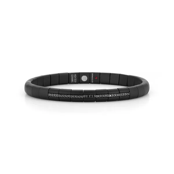 Black Ceramic Diamond Bracelet by Roberto Demeglio Mitchell's Jewelry Norman, OK