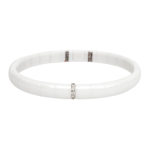 Diamond White Ceramic Bracelet by Roberto Demeglio Mitchell's Jewelry Norman, OK