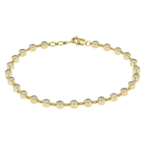 Yellow Gold Diamond Tennis Bracelet Mitchell's Jewelry Norman, OK