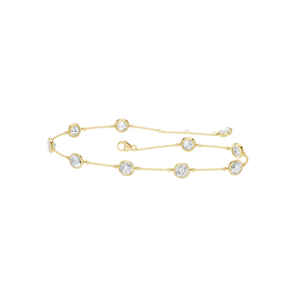 Lab Created Diamond Station Bracelet Mitchell's Jewelry Norman, OK