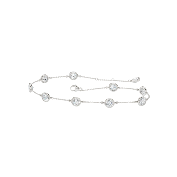 Lab Created Diamond Station Bracelet Mitchell's Jewelry Norman, OK