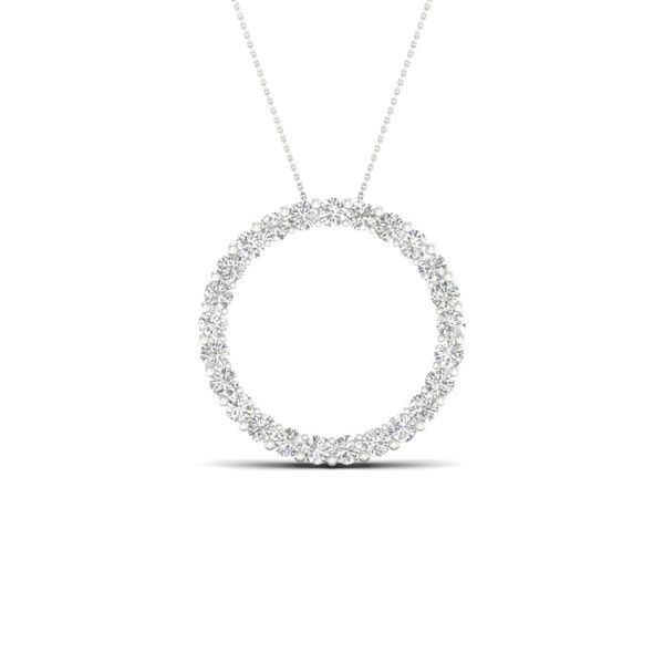 Circle Lab Grown Diamond Pendant by Craft Lab Mitchell's Jewelry Norman, OK