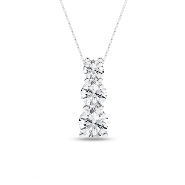 Lab Created Diamond Drop Necklace Mitchell's Jewelry Norman, OK