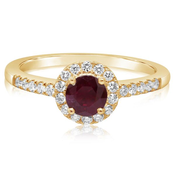 Garnet and Diamond Ring by Parle Mitchell's Jewelry Norman, OK