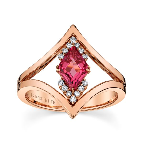Pink Spinel and Diamond Ring by Nicolette Mitchell's Jewelry Norman, OK