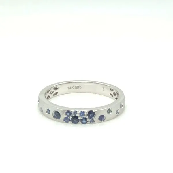 White Gold Sapphire Band Mitchell's Jewelry Norman, OK