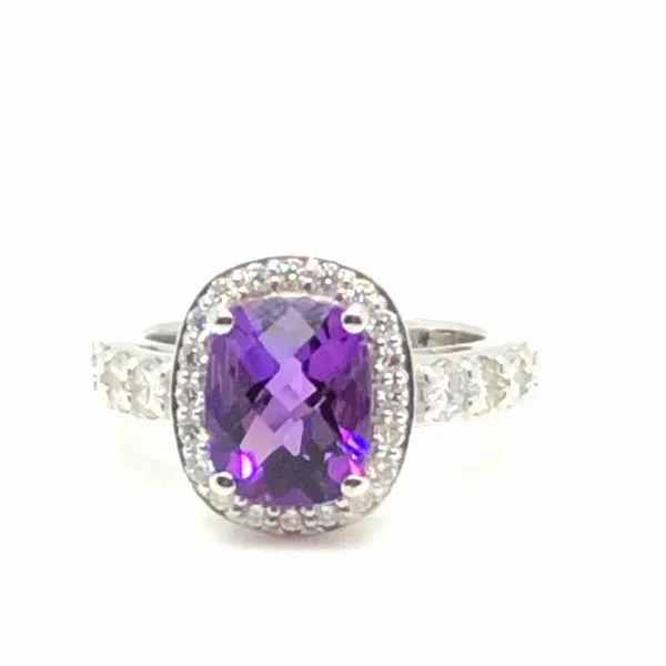 Amethyst and Diamond Ring Mitchell's Jewelry Norman, OK