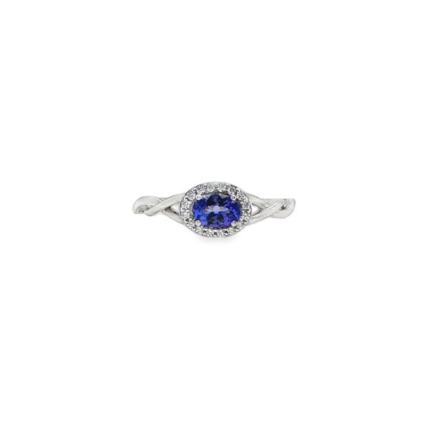 Tanzanite and Diamond Ring Image 2 Mitchell's Jewelry Norman, OK