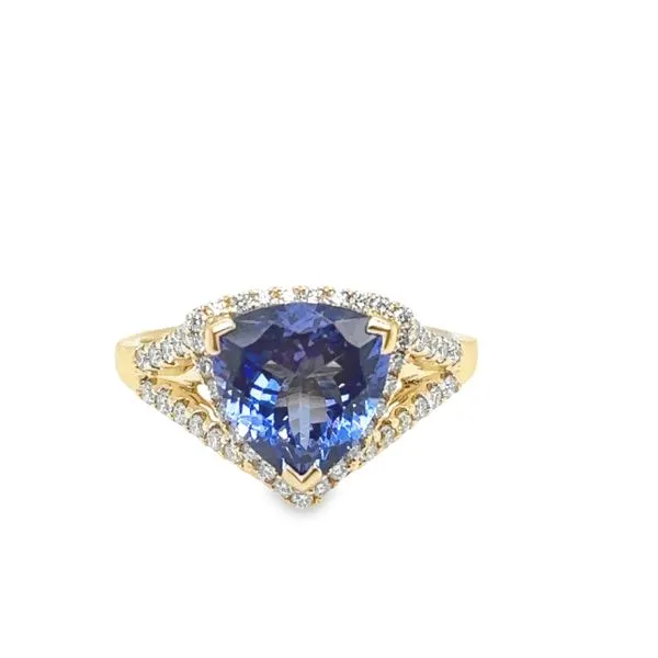 Yellow Gold Tanzanite Ring Mitchell's Jewelry Norman, OK