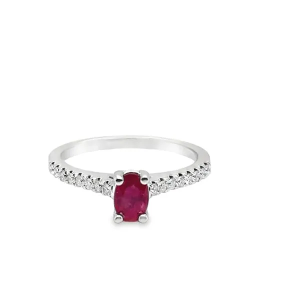 Glass Filled Ruby And Diamond Ring Mitchell's Jewelry Norman, OK