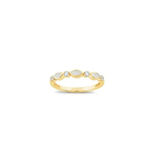 Opal And Diamond Band Mitchell's Jewelry Norman, OK