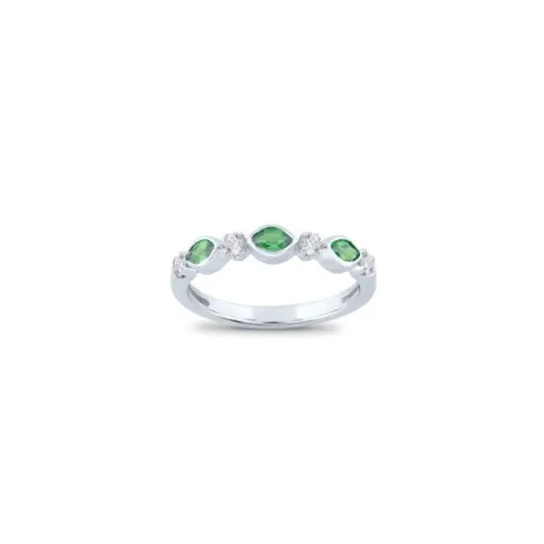 Emerald And Diamond Band Mitchell's Jewelry Norman, OK