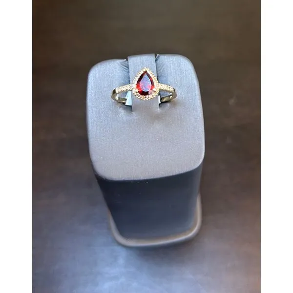 Garnet And Diamond Ring Mitchell's Jewelry Norman, OK