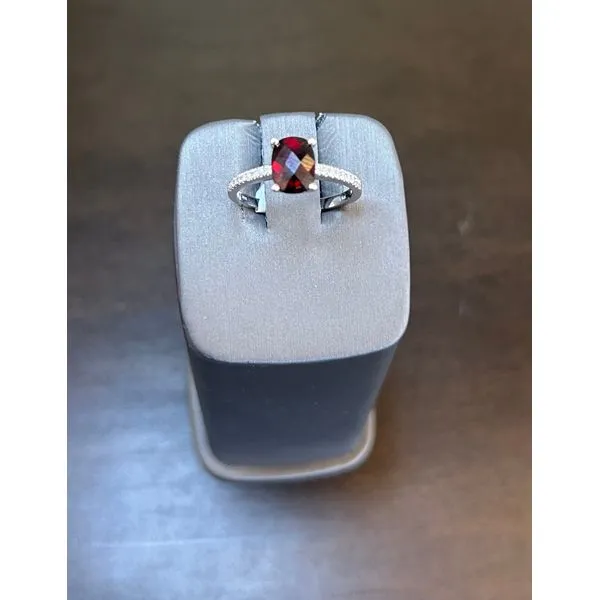 Garnet And Diamond Ring Mitchell's Jewelry Norman, OK