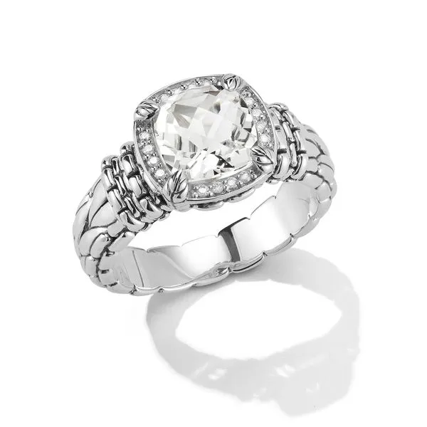 White Topaz Gemstone And Diamond Ring Mitchell's Jewelry Norman, OK