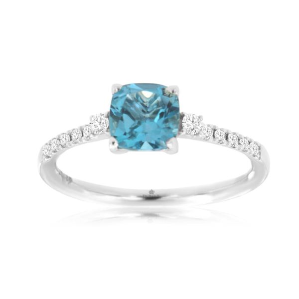 Blue Topaz And Diamond Ring Mitchell's Jewelry Norman, OK
