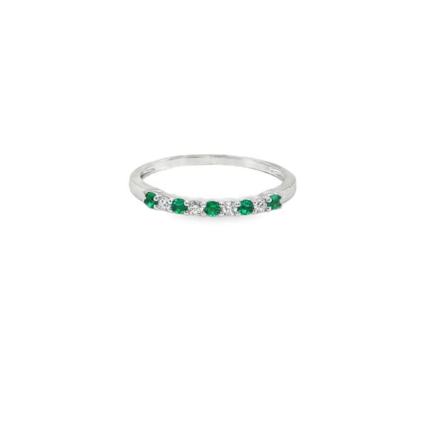 Emerald And Diamond Band Mitchell's Jewelry Norman, OK