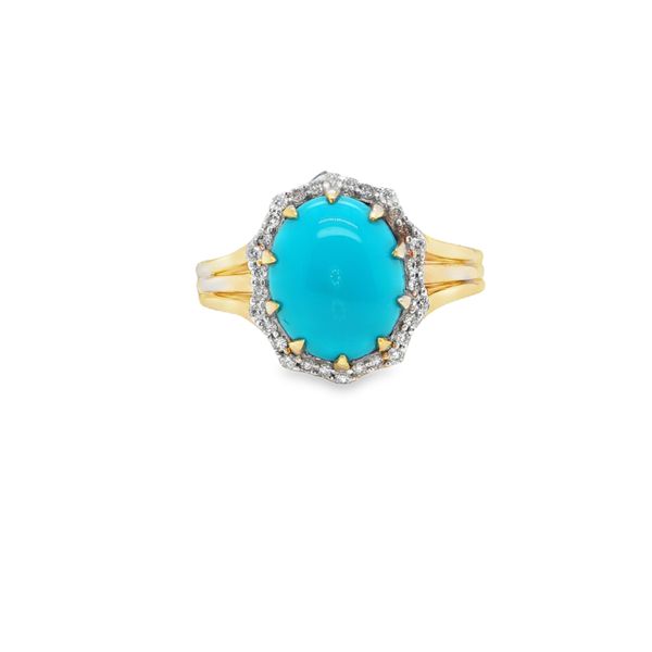 Turquoise And Diamond Ring Mitchell's Jewelry Norman, OK