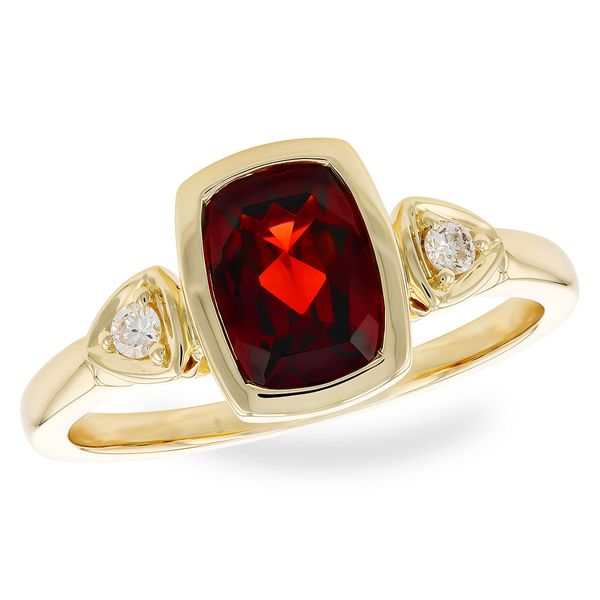 Garnet And Diamond Ring Mitchell's Jewelry Norman, OK